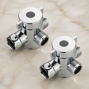 G1/2 Universal 3-in-1 Shower Diverter Valve, Corrosion-Resistant Adapter for Bidet Sprayer, Handheld Shower & Toilet Spray Gun, Easy Switch & Safe Installation