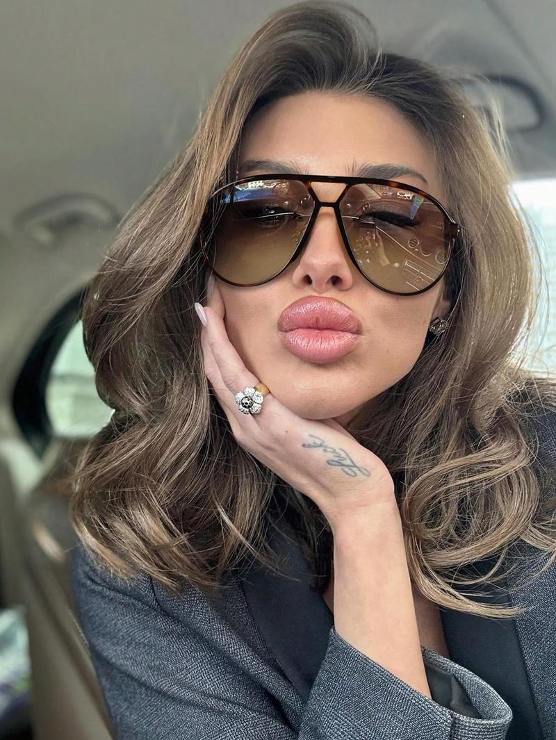 Retro Double Bridge Oversized Glasses Versatile Frame for Back To School/Commuting/Vacation