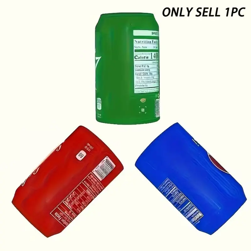 Silicone Hidden Beer Can Protector, Beverage Protector, Looks Like Soda Can, Fits 12/16oz Beer/soda Cans, Ideal for Outdoor Events, Father's Day Gift