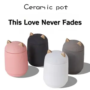 Eco-Friendly Cement Pet Urn for Dogs and Cats - Cremated Ashes Storage Jar, Waterproof Memorial Container, Pet Funeral Supplies