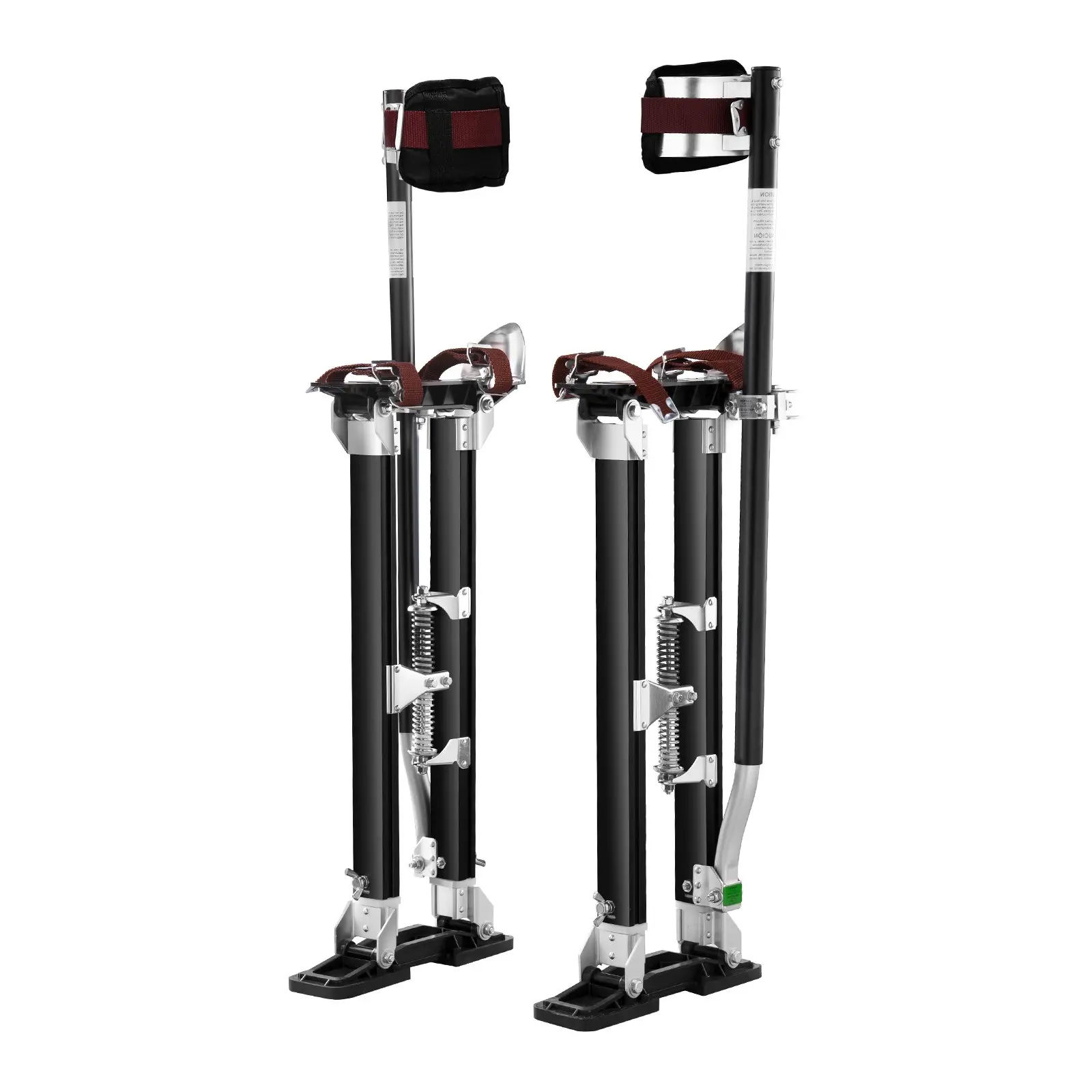 【DealsForYouDays】VEVOR Drywall Stilts, 24''-40'' Adjustable Aluminum Tool Stilts with Protective Knee Pads, Durable and Non-slip Work Stilts for Sheetrock Painting, Walking, Taping, Black