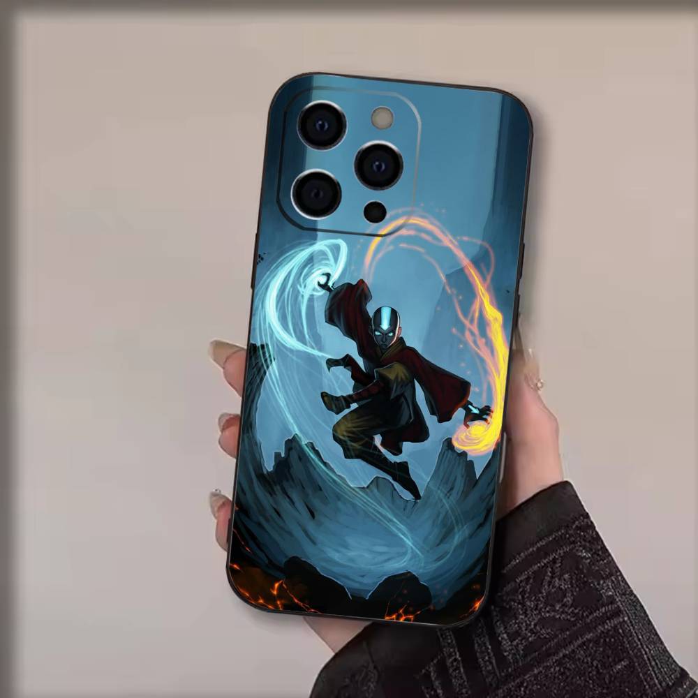 Avatar T-The Last A-Airbender  Phone Case For iPhone 17,16,15,14,13,12,11 Plus,Pro Max,Soft Silicone Black Cover
