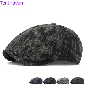 2026 new retro vintage vintage octagonal beret hat for men and women in spring and summer fashion, personalized tie dye newsboy hat, casual forward hat