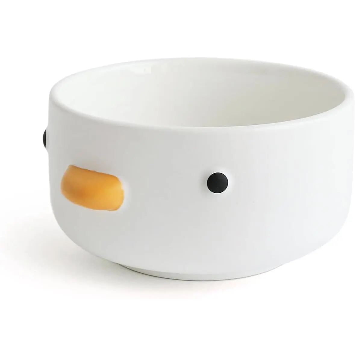 Funny Cute Duck Bowl,   Duck Safety Ceramics 17oz Soup Bowls, 4.6'' Rice Bowl. (500ML)