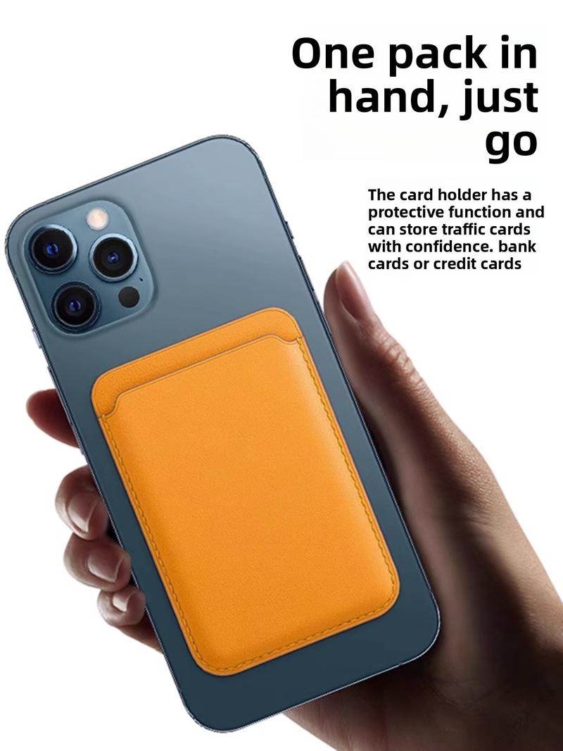 Mag-Safe Wallet Magnetic Wallet for iPhone Lightweight Magnetic Phone Wallet Leather Magnetic Card Holder for iPhone 16/15/14/13/12 Series,090