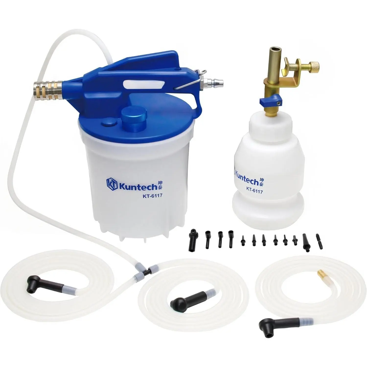 Vacuum  Bleeder Kit with 2L  Fluid Extractor and 1L Refilling Bottle,  Person Pneumatic Vacuum Bleeder Tools, Air   Bleeder Tools for Auto