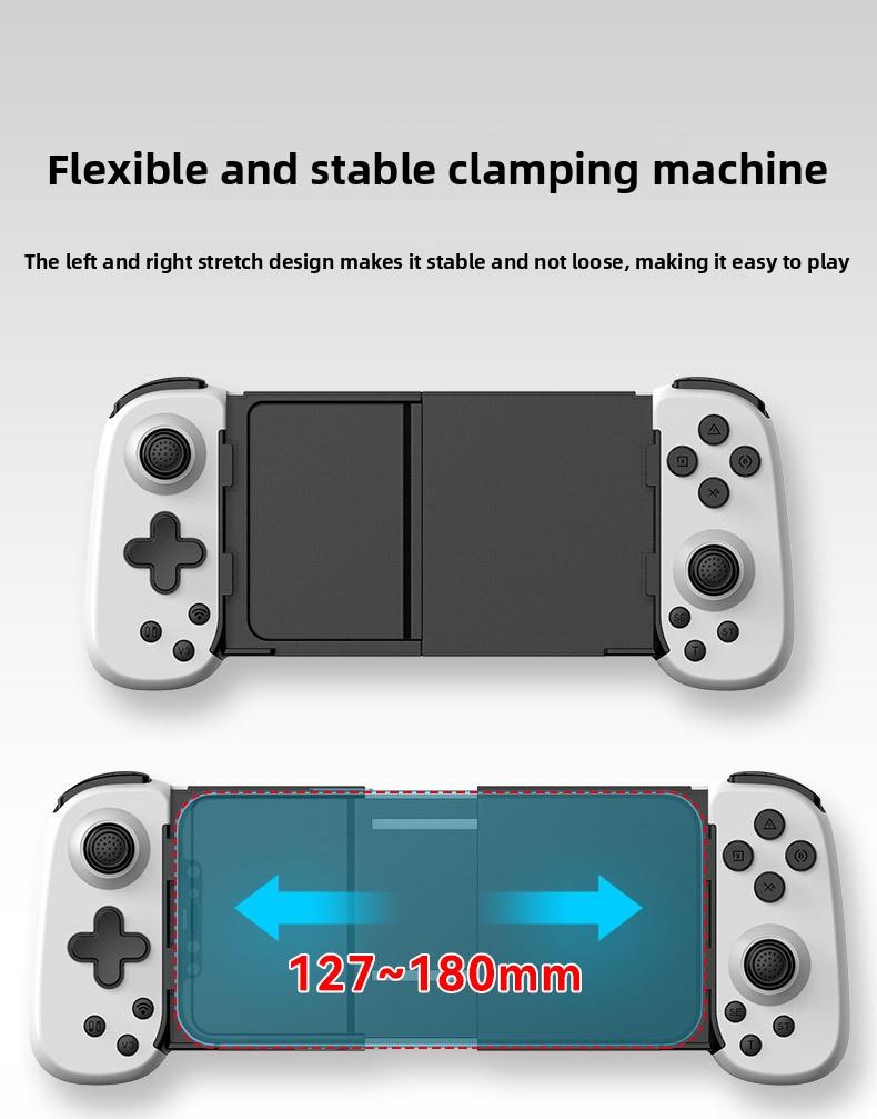 Dual Hall Effect Telescopic Gamepad - D6DP Wireless Controller for Switch Android iOS Windows