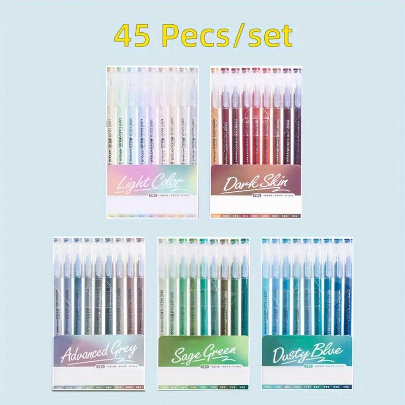 45 Morandi colour gel pens Neutral pens Coloured gel pens Large capacity drawing Non repetitive DIY student writing Correction marking Drawing gel pens