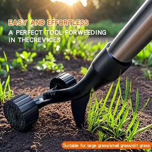 1pc Roller Gap Weed Remover, No Bending Grass Puller, Quick Garden Weeding Tool, Soil Loosening Dandelion Picker