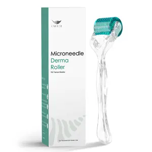 192 Titanium Micro Needle Derma Roller Blue Home Use Microneedling Beauty Tool