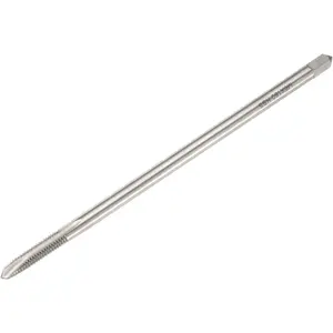 M6 x 1 H2 Metric Spiral Point Thread Tap, 150mm (6") Extra Long Screw Tap Threading Tapping Tool, High Speed Steel Machine Taps Tapping Bit