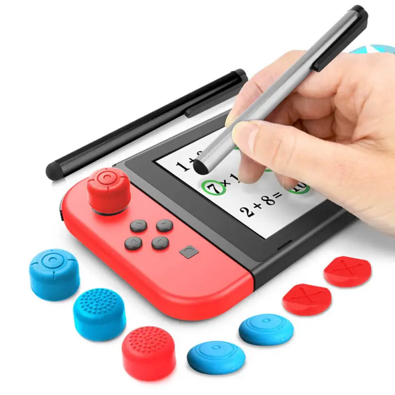 Switch Lite Stylus Pen Set Touchscreen Pen + High Joystick Cap + Low Joystick Cap NS Game Touch Pen