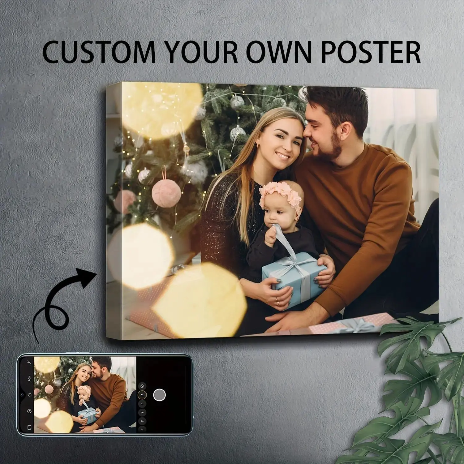 Customizable Multi-Size Picture Frame - Customized Gifts for Home Decor, Wall Art Memories, Posters & Prints, Custom Art Prints, Photographic Prints