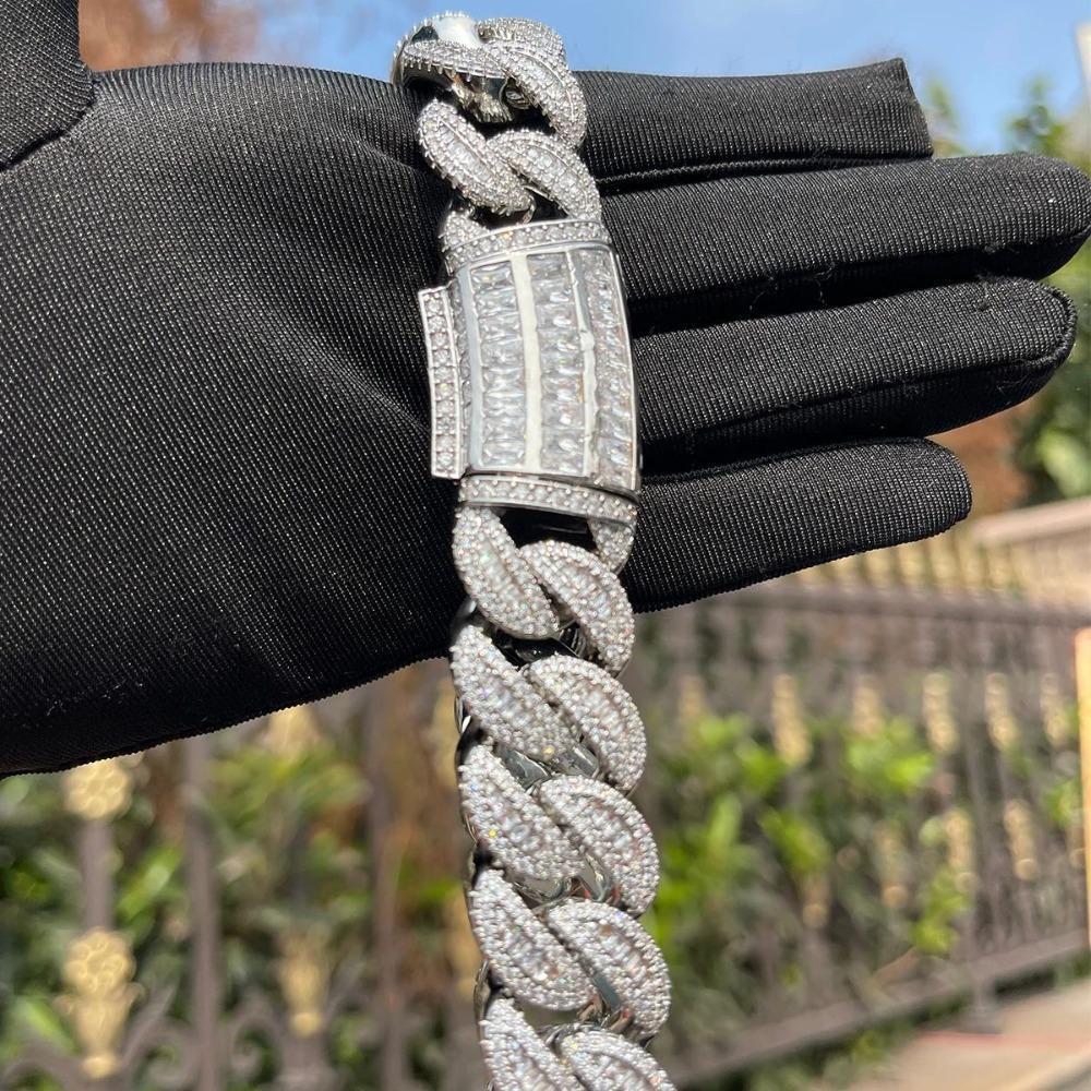 [ICE HUE]18K Gold Vacuum Plated Copper with 5A+ Sri Lanka Zircon Weaving Cuba Necklace Miami Italy Mexico & Micro Inspired for Women & Men Luxury Jewelry,Daily Wear,Casual Fashion,Gift Idea,,Classic,Hip Hop,Simple,Sporty Style,Lgbt