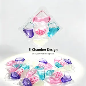 5-In-1 Laundry Beads, 360g Bag, 800g Bucket, Scented Long-Lasting Fragrance, Laundry Detergent Beads, Household Laundry Tools, Home Goods