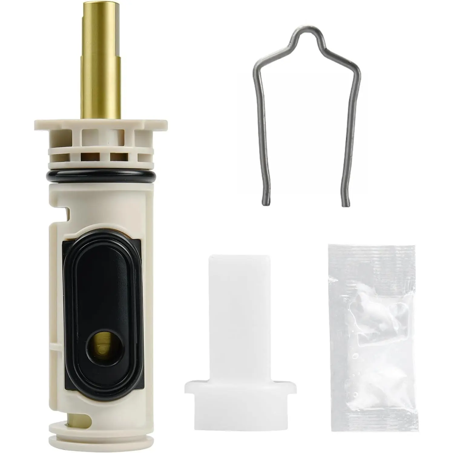 1222 Replacement Cartridge Kit for One Handle Posi Temp Faucet, Compatible with Bathtub & Shower Valve Cartridge, Durable Brass & Plastic Construction