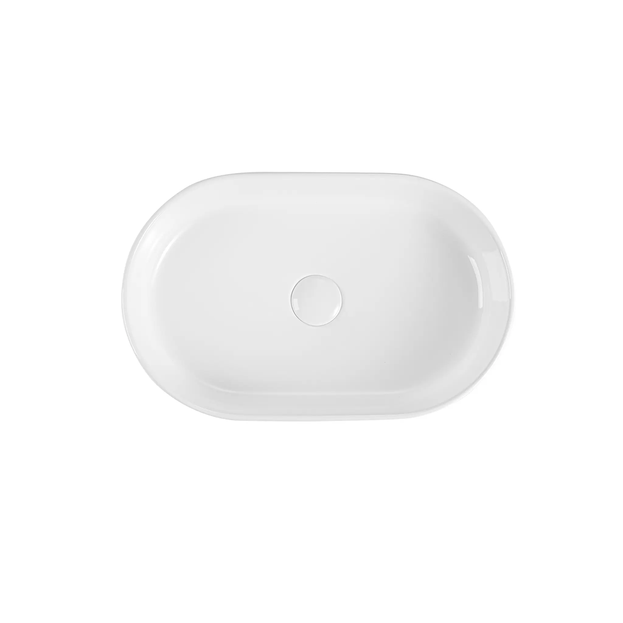 Nokaa Oval White Ceramic Vessel Bathroom Sink, 12.4"W x 19.49"D x 5.12"H, Glossy Finish, Scratch & Stain Resistant, Modern Above Counter Basin for Bathroom Vanity, Easy Clean Non-Porous Surface, Single Bowl, White Color Options, Ceramic Material