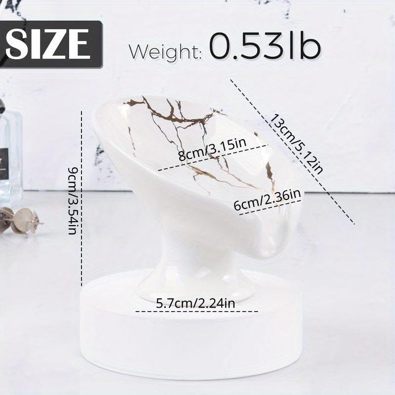 Creative Marble Pattern Soap Dish, Drain Soap Tray, Soap Dish Holder, Bathroom Accessories
