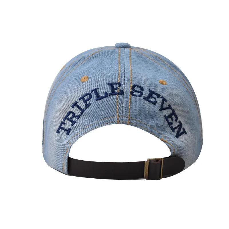 Man And Women TAKE Denim Baseball Caps Washed With Large Embroidery Denim Duckbill Caps Simple Versatile Street Outdoor Hats B60