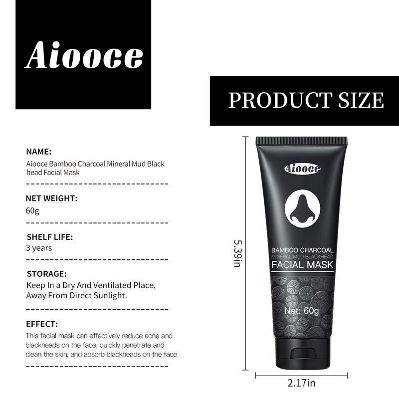 Blackhead Remover Mask Kit, Black Activated Charcoal Face Mask Skincare Peel Off,Deep Cleansing for Face Nose Blackhead Pores Acne, For All Skin Types