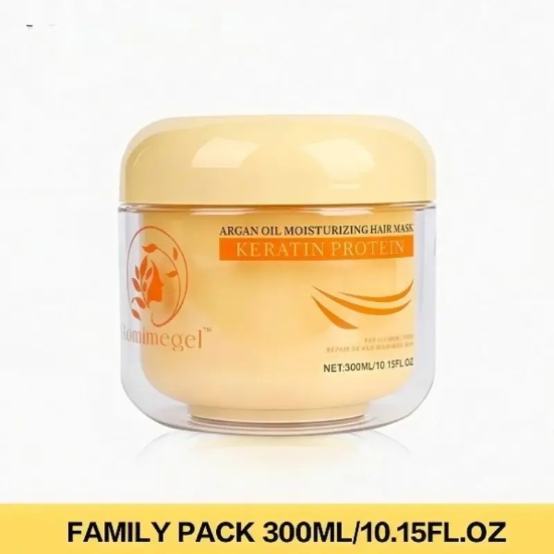 Aomimegel Simple Clean Hair Mask with Collagen & Argan Oil - Gentle Deep Conditioning Treatment for Hair & Scalp Care hair collagen hair mask shampoo Silicone-Free Keratin Anti-Frizz Alcohol-Free Nourishing Moisturizing / Hydration based hair products sum