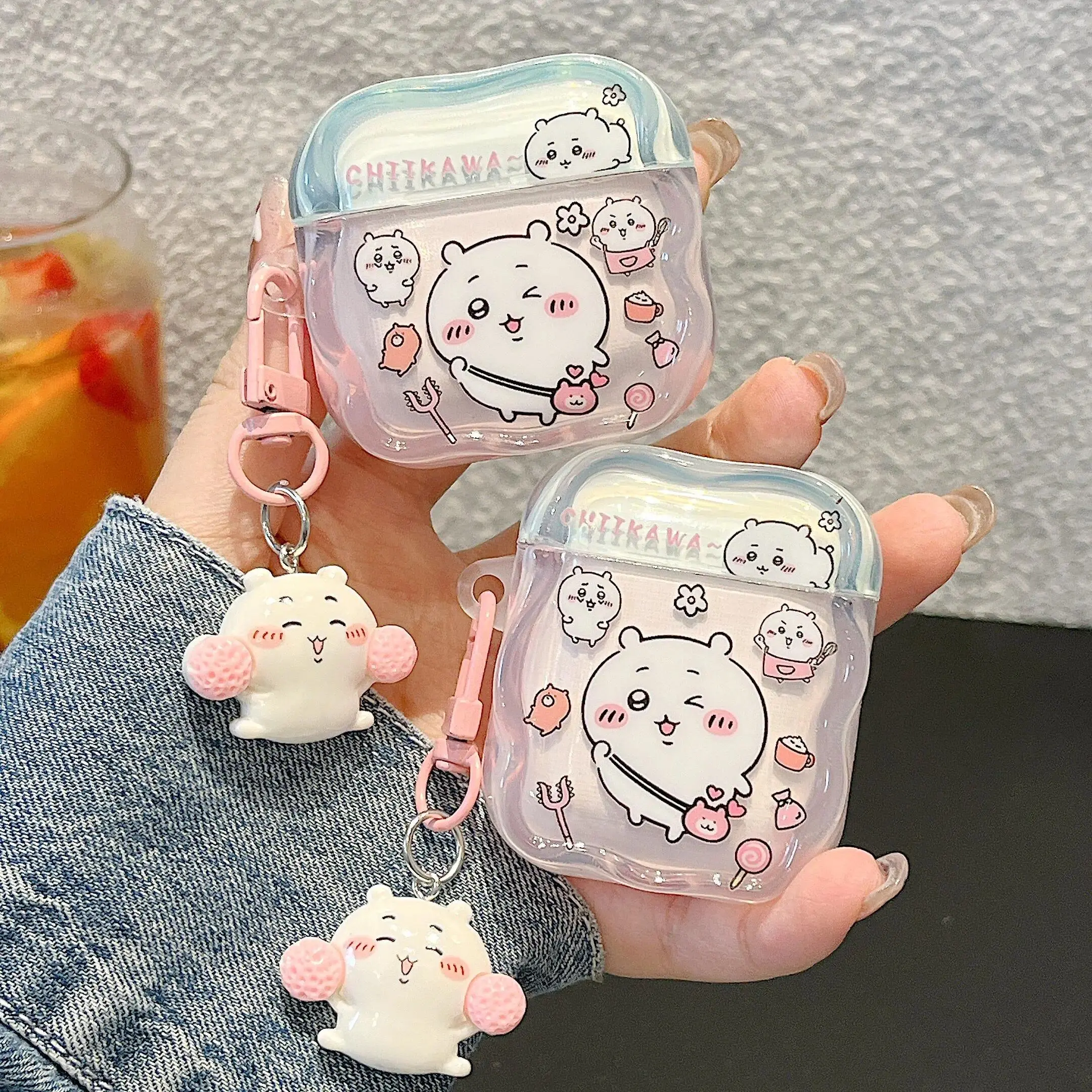 Cartoon Chiikawa Usagi Hachiware Cute Earphone Case For Airpods 1 2 3 4 Pro 2 3 Wireless Bluetooth Headset Protective Cover