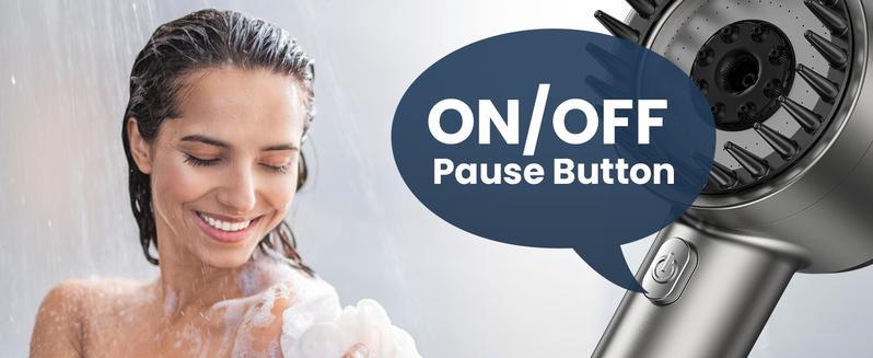 Filtered Shower Head with 5Filters, High Pressure 4  Mode  Showerhead with Filters,detachable shower head,Water Softener Filters Beads for Hard Water -Remove Chlorine