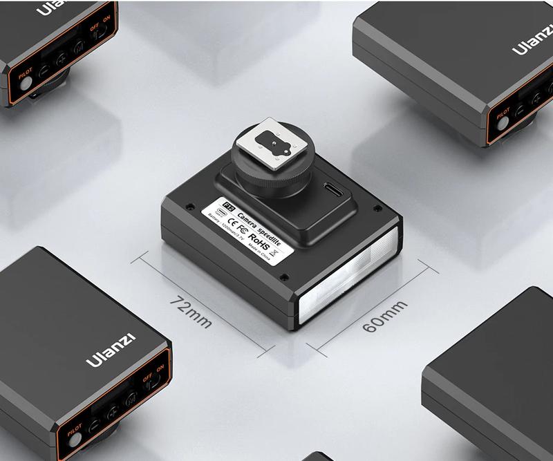 Ulanzi F12 Mini Camera Flash Speedlite GN12 6500K Standard Hot Shoe Mount for Sony Canon Nikon Panasonic Olympus DSLR Camera