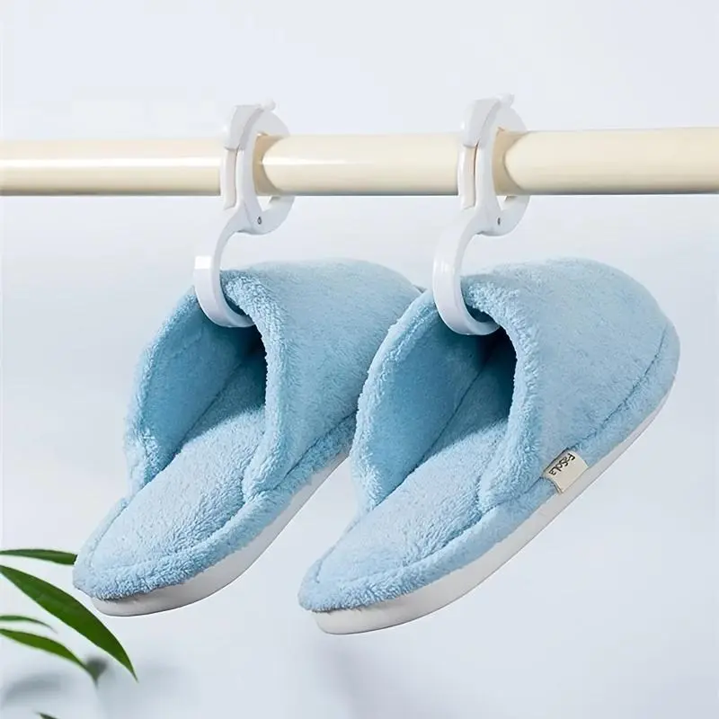 5pcs Multi-Purpose S-Hooks, Suitable for Kitchen Racks, Railing Hooks, Wardrobe Hooks, Coat and Hat Hanging, Windproof Plastic Storage Organizer Hooks