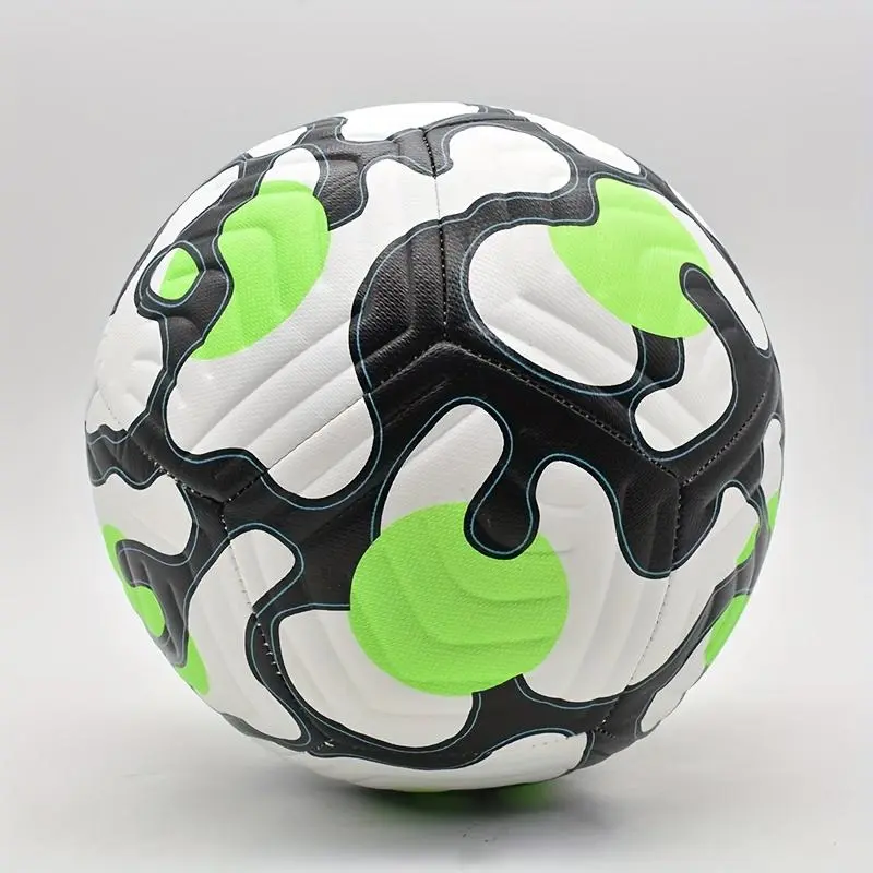 Personalized Youth Soccer Ball, Custom Engraved Size 5 Football, Durable Faux Leather, Machine Sewn, Ideal for Home Decor, Birthday, Anniversary, Christmas, Valentine'S Day Gift - Blue, Green, Yellow