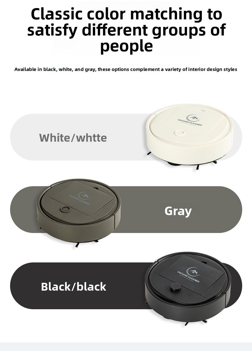 Cross-border sweeping robot, fully automatic household mini cleaning machine, USB rechargeable smart vacuum cleaner, gift wholesale