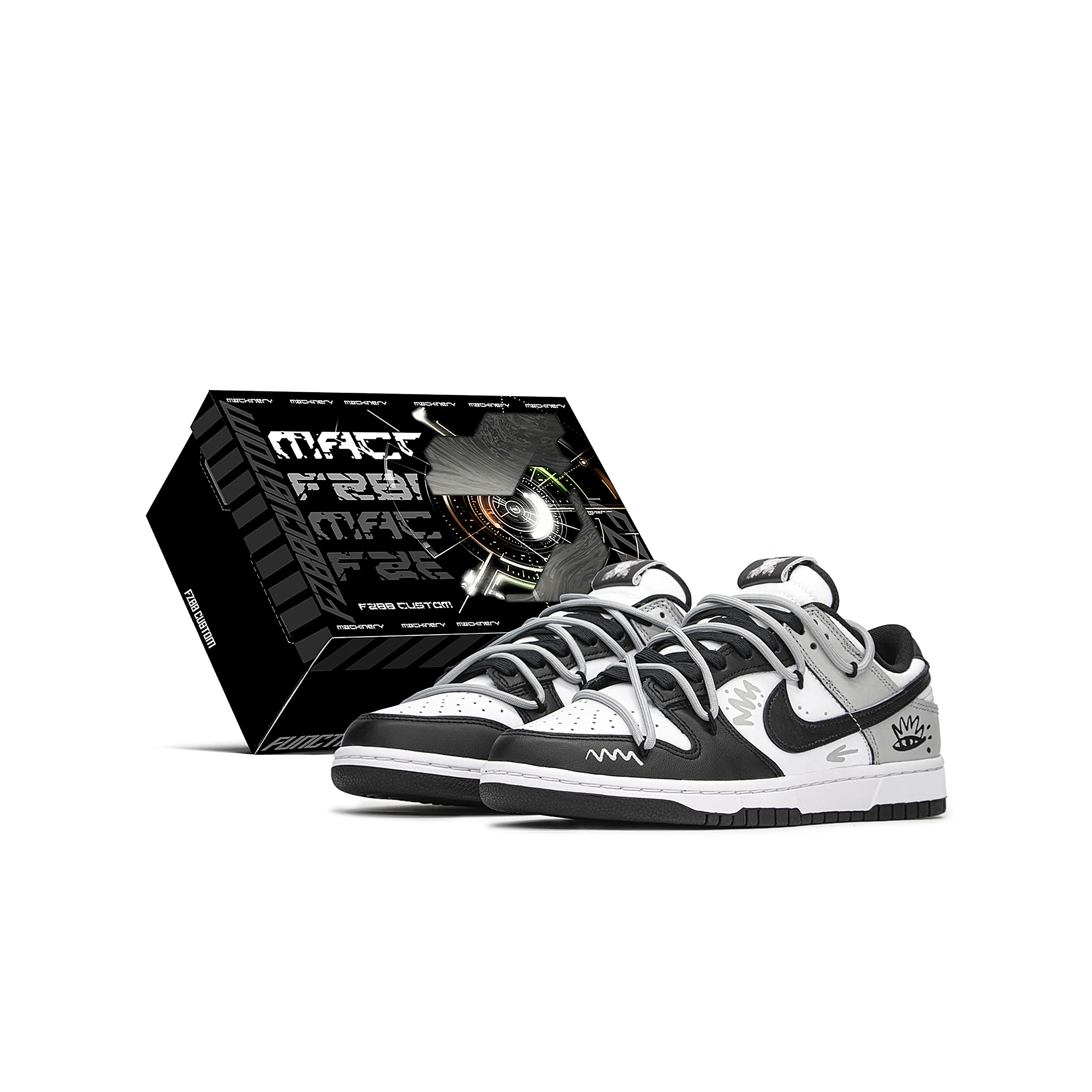 Nike Dunk Custom Sneakers for Men and Women: Comfortable, Slip-Resistant, Cushioned, Lightweight, Breathable, Elevating Low-Top Lifestyle Shoes Verifiable, with credentials and supporting global authentication