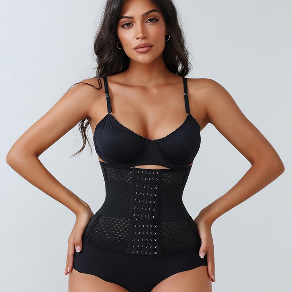 Women's Segmented Faja Body Shaper, High Elastic Mesh Breathable Waist Trainer, Firm Tummy Control Slim Cincher, Comfortable Sheath Girdle, Stretchy Lightweight Workout Shaper, Essential for Daily Casual & Fitness Waist Sculpting, Waist Trainers
