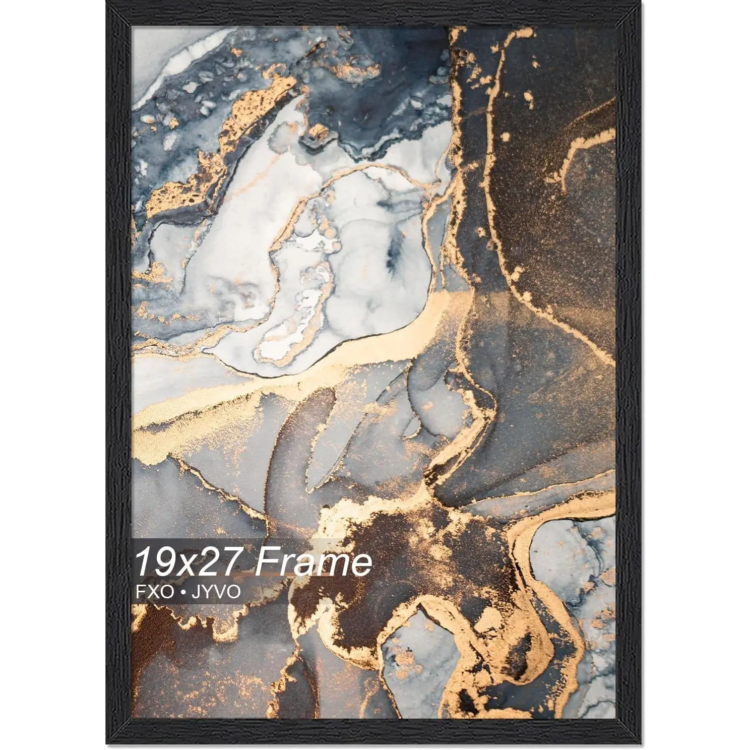 19x27 Black Engineered Wood Picture Frame Wall Hanging