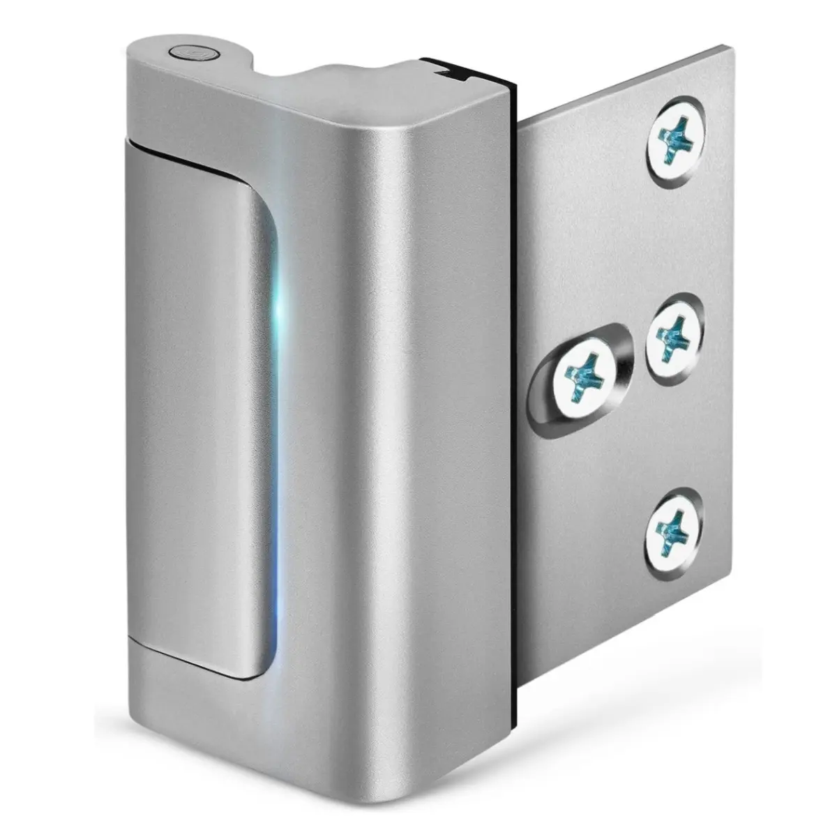 Silver Color Door Latch for Enhanced Home Security, Durable Door Reinforcement Lock, Reliable Protection for Your Home Entrance