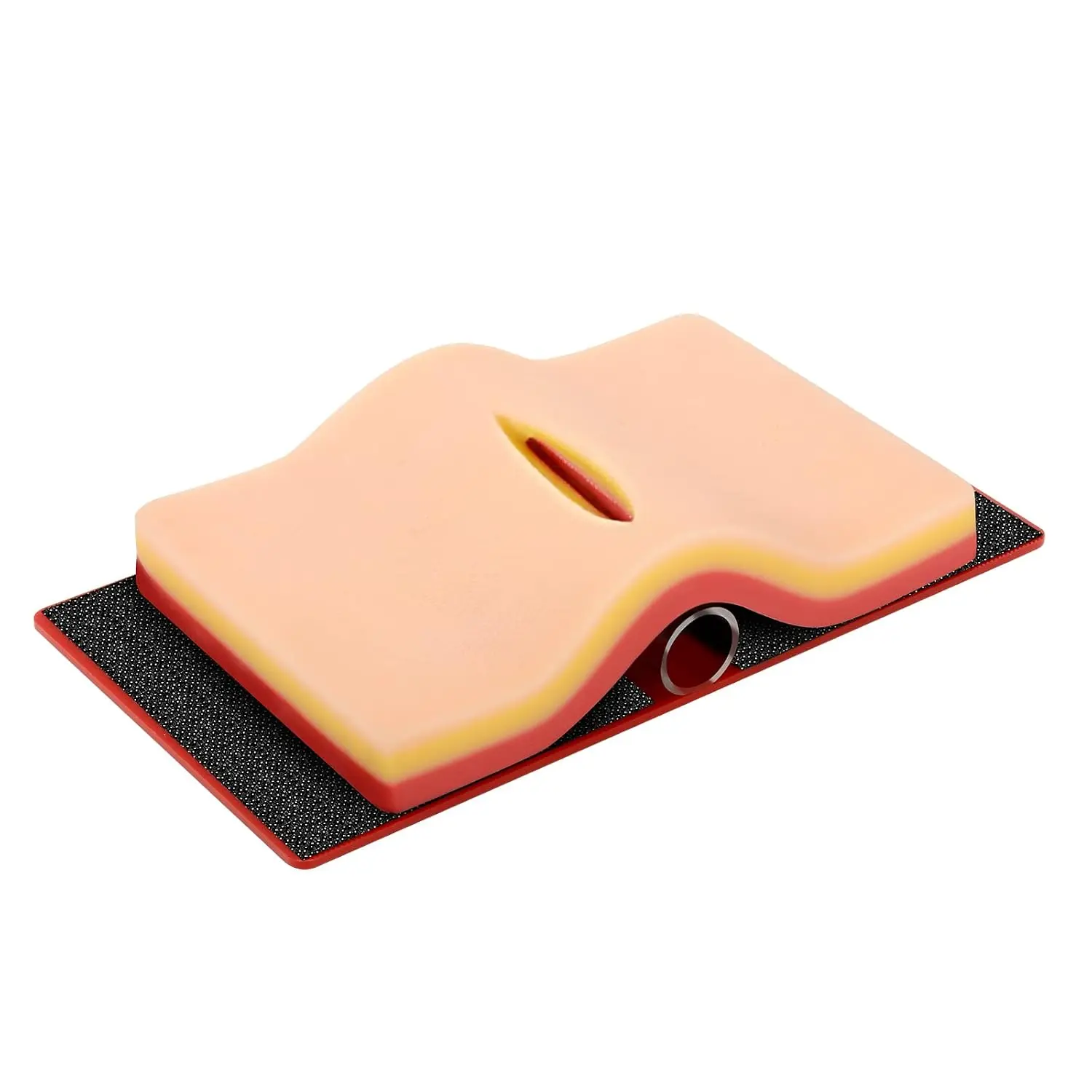 Medarchitect Silicone Skin-Like Suture Pad with Hook & Loop Device, DIY Wounds Tool for Medical Students' Suture Practice Training, Wound Practice Educational Supply