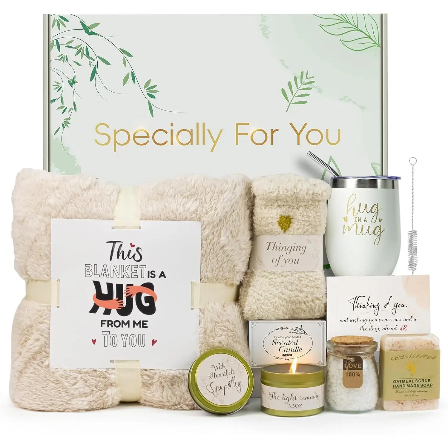 Sympathy  Baskets for Loss of Loved , Bereavement Care Package for Women, Condolence  for Mom, Dad, Husband – Grief Support, Miscarriage Gifts for Mother, Sorry for Your Loss