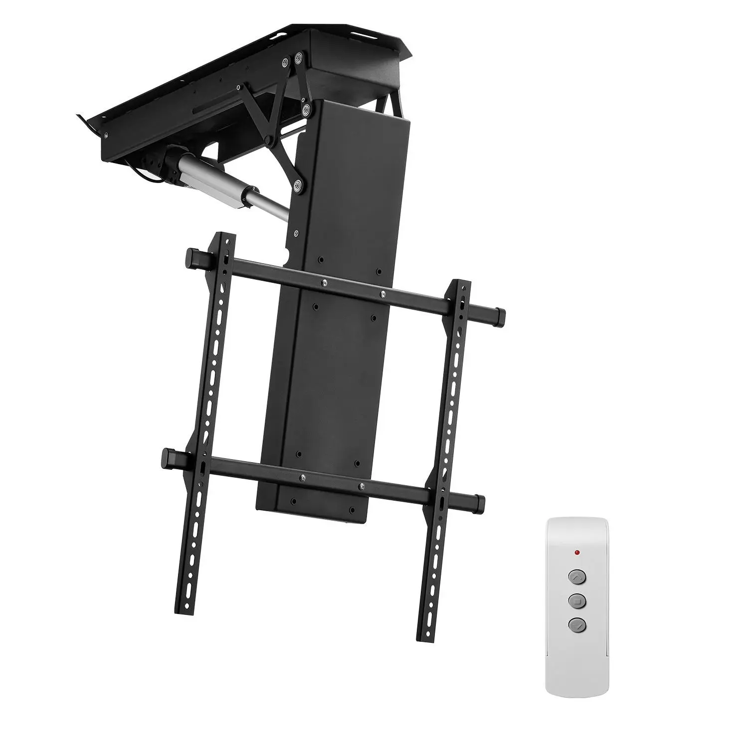 VEVOR Motorized Lift Ceiling TV Mount Bracket, for 32-70 Inch TVs, Electric Adjustable Flip Down Design, Max VESA 24x24 in, Supports Up to Max 110lbs