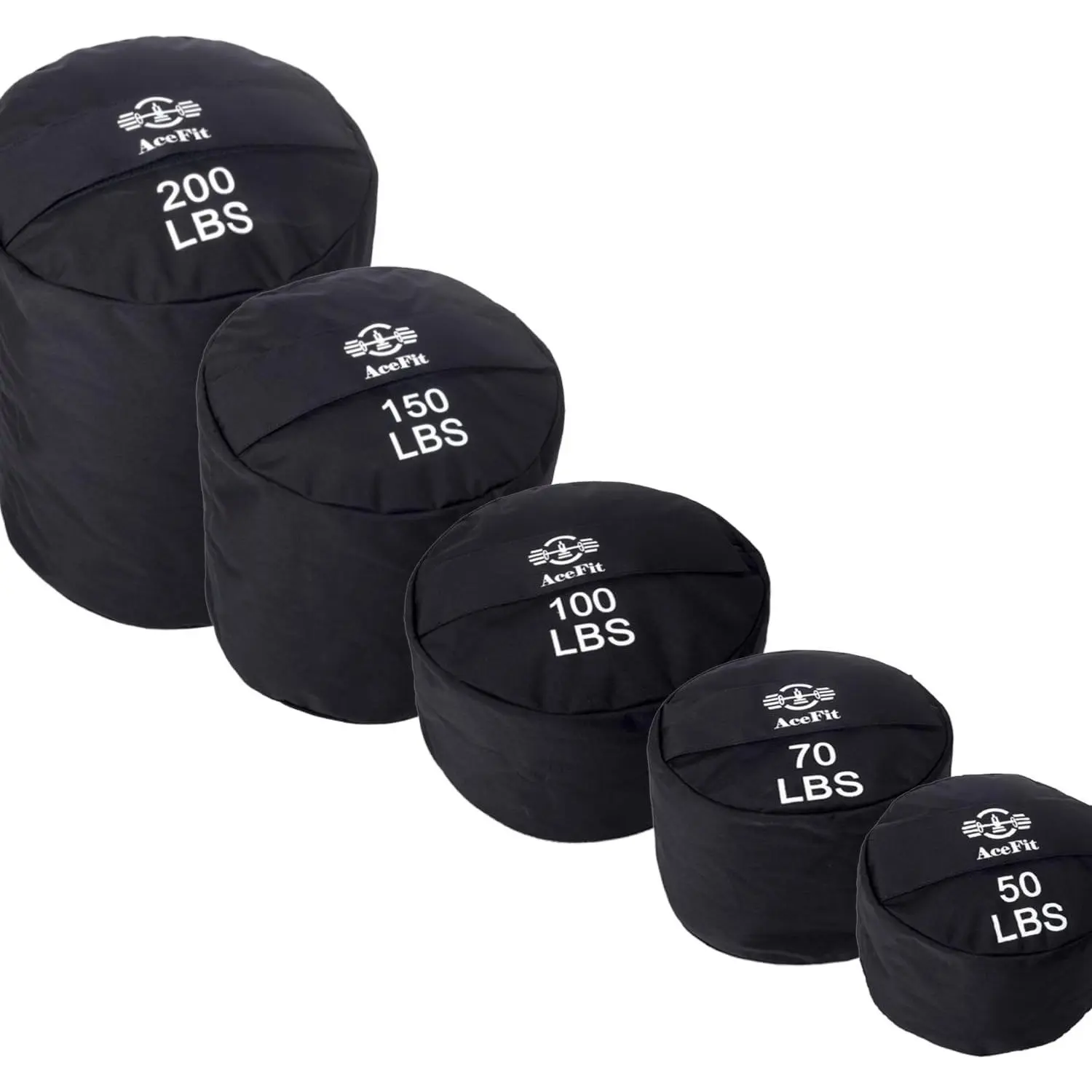 Acefit Training Sandbag for Working Out| Heavy Duty Workout Sandbags| Weights Sand Bags for Training, Exercise| Military Conditioning, Fitness, Cross-Training & Strength Training