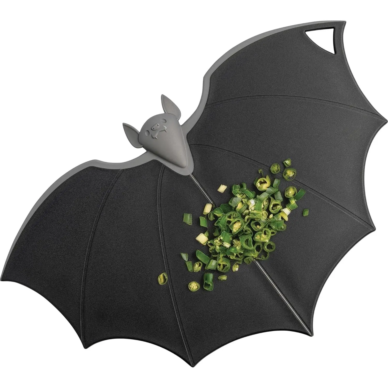 Bat Plastic Chopping Board - Gothic, Scary, Handy Kitchen Gadget with Wing Design, Wooden & Plastic Options, Dishwasher Safe, Housewarming Gift, Halloween
