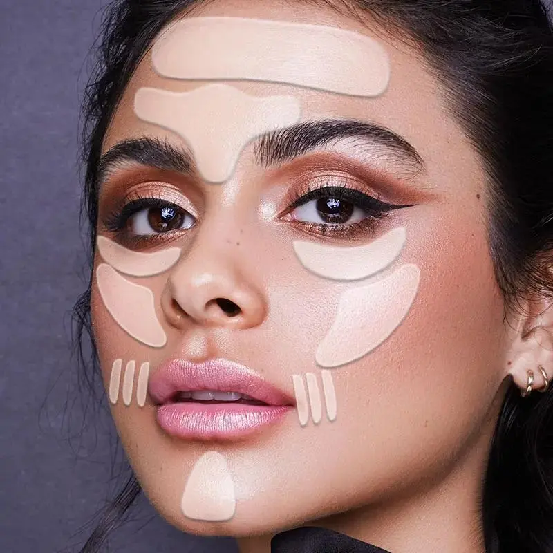18pcs Face patch, neck patch, chest patch, Beauty and Personal Care Eye care transparent silicone patch, skin care patch