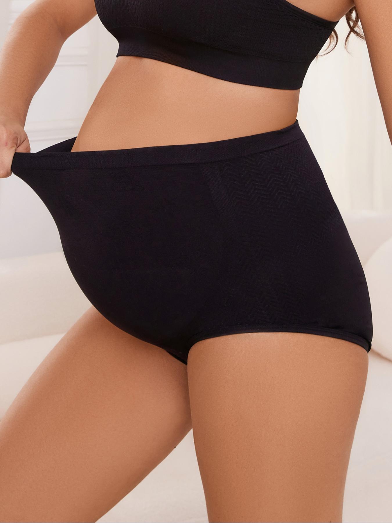 Maternity Solid Color Boyshorts, Comfy Breathable Panty for Pregnancy & Postpartum, Belly Pregnancy Underwear, Maternity Underwear for All Seasons