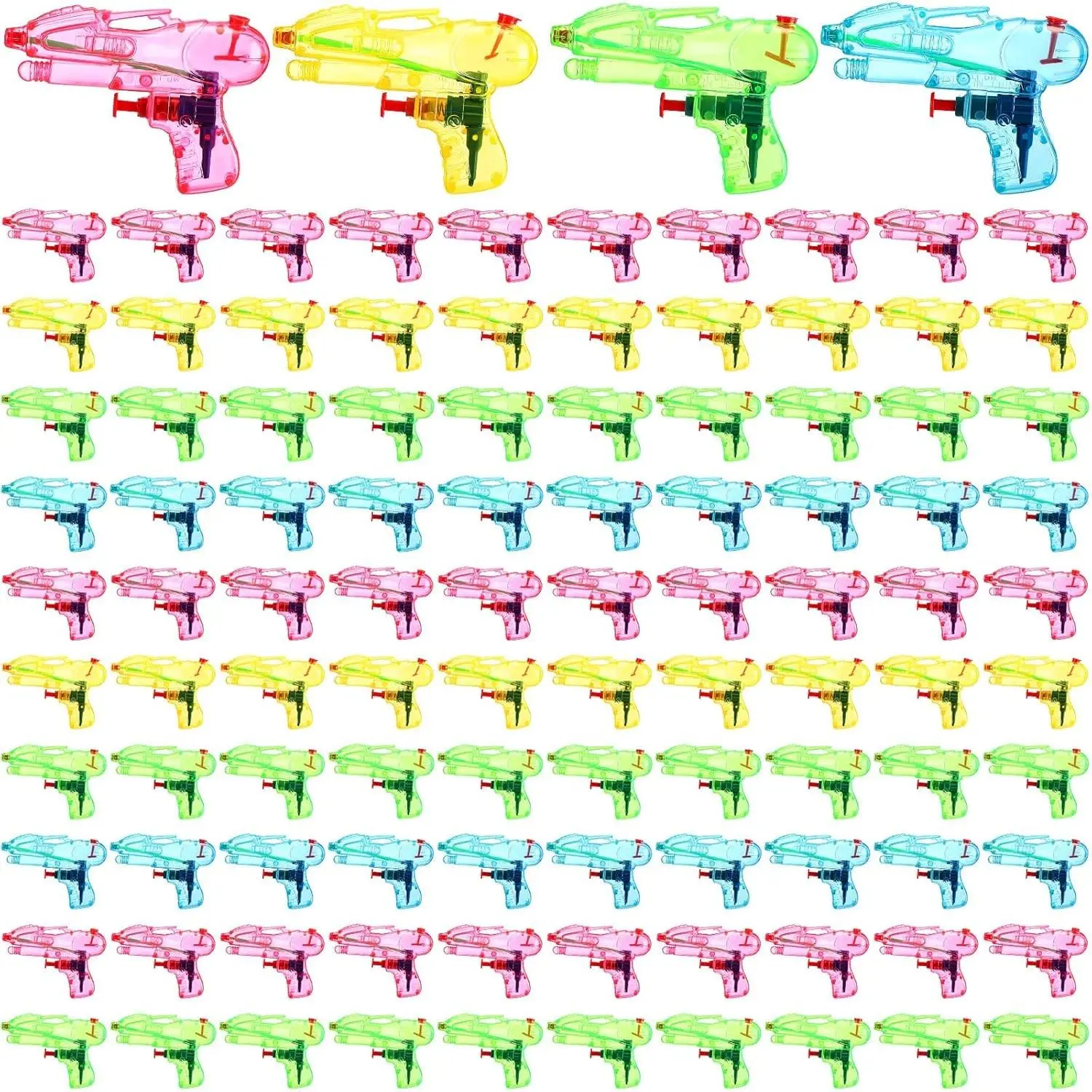 100 Pcs Squirt Water Guns Mini Water Gun for Kids Water Squirter Pistol Toys for Boys Girls Summer Pool Beach Party Favor