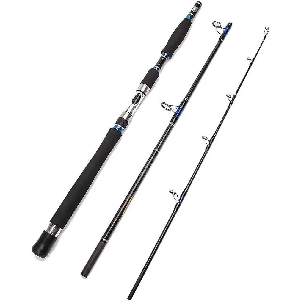 E Series - Conqueror 3- Spinning Rod Portable Graphite Spinning Fishing Rod Heavy Fishing Rod Spin (30-50 Lbs, 1 Year Limited Warranty)
