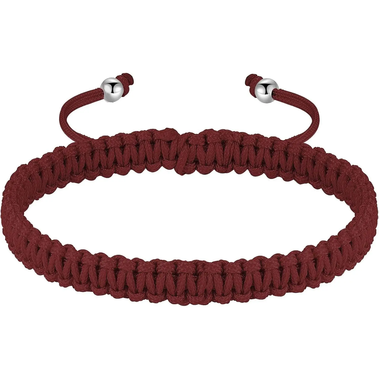 Hand-Woven Braided Rope Bracelet - Adjustable Size, Modern Multi-Colors, Birthday Gift Ideas for Couples, Synthetic Thread