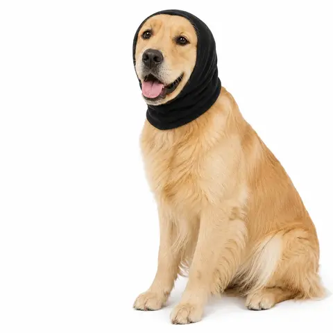 Noise Reduction Canine Pet Ear Cover, 1 Count Soft & Comfortable Pet Ear Protector, Multi-use Pet Ear Cover Accessory for Grooming Bathing, Protective Gear, Valentine's Day Gift