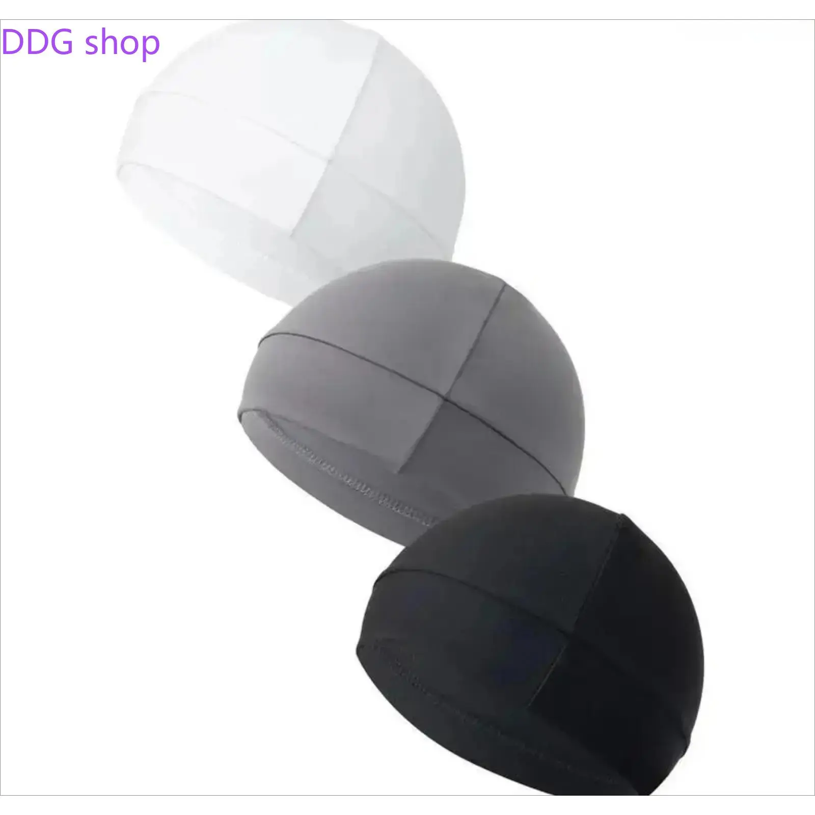 3 Pack Unisex Solid Color Stretch Skull Caps, Lightweight Polyamide Machine Washable Sport Beanie, Breathable Helmet Liner Hat for Biking, Outdoor Sports, Back To School & Daily Birthday Outfit Matching