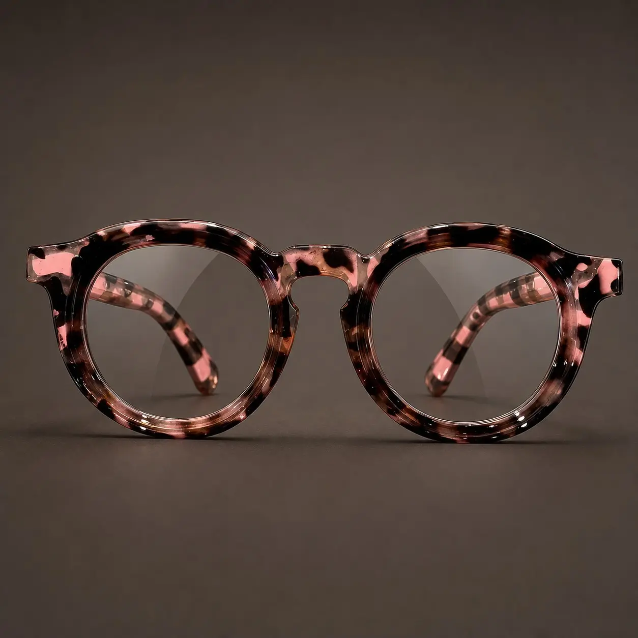 Vintage Round Acetate Reading Glasses for Women, Tortoise Thick Frame, Classic Literary Blue Light Blocking Reading Glasses