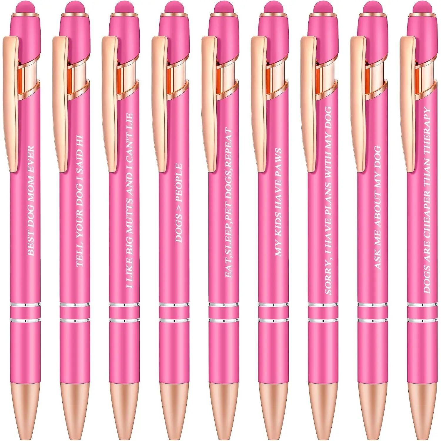 Mom Gifts for Women Funny Pens  Themed Gifts Pens with Stylus Tips Office Decor Metal Stylus Pen for  Screens 1.0 mm Black Ink