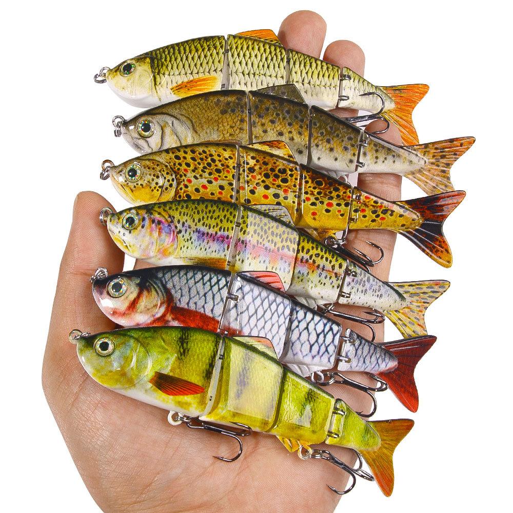 Multi-section Luya bait 12CM16.8G sea fishing Luya bait simulation bait Multi-section bait set